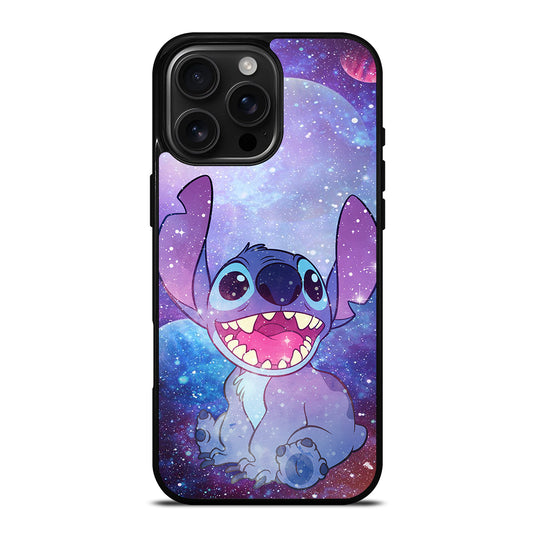 Stitch Cartoon Galaxy iPhone 16 Pro Max Case