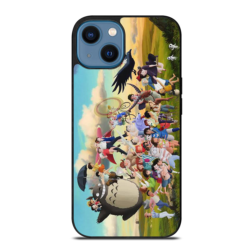 Studi Ghibli Cartoon Family iPhone 14 Case
