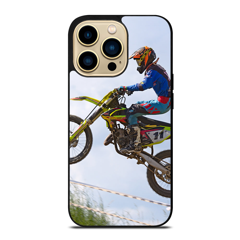 Stunt In Motocross Dirt Bike iPhone 14 Pro Max Case