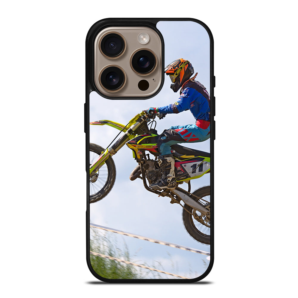 Stunt In Motocross Dirt Bike iPhone 16 Pro Case