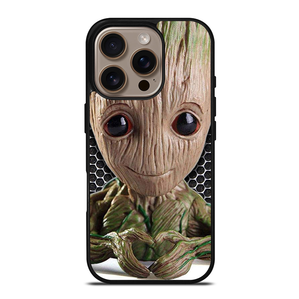 Super Cute Baby Groot iPhone 16 Pro Case
