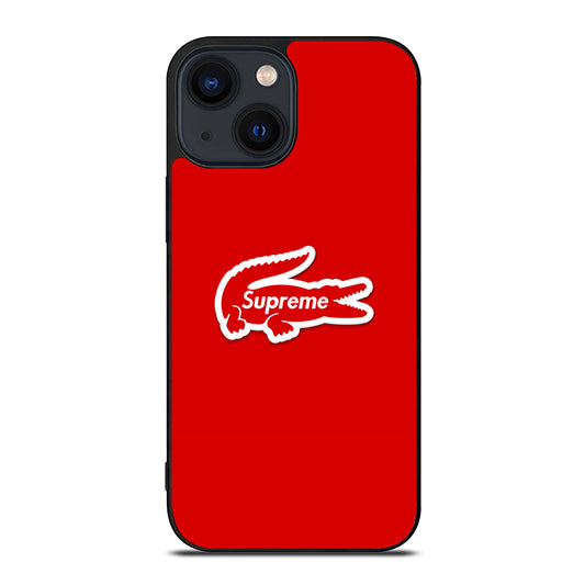 Supreme Red Wallpaper iPhone 14 Plus Case