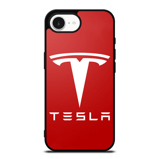 TESLA MOTORS LOGO iPhone 16e case black TPU silicone rubber protective cover by Casedear