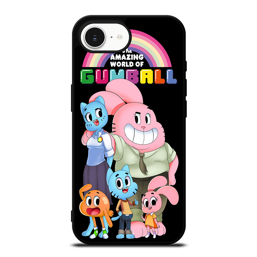 THE AMAZING WORLD OF GUMBALL iPhone 16e case black TPU silicone rubber protective cover by Casedear