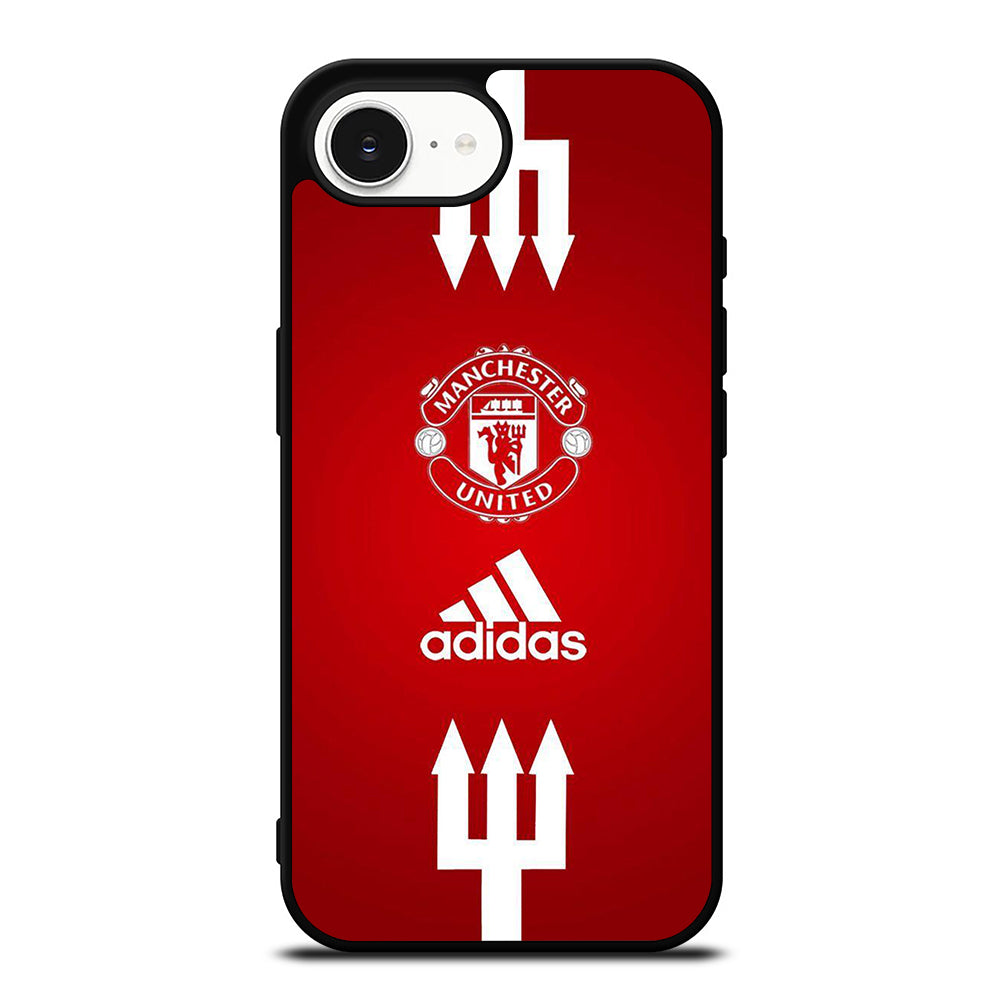 THE DEVIL OF ADIDAS iPhone 16e case black TPU silicone rubber protective cover by Casedear