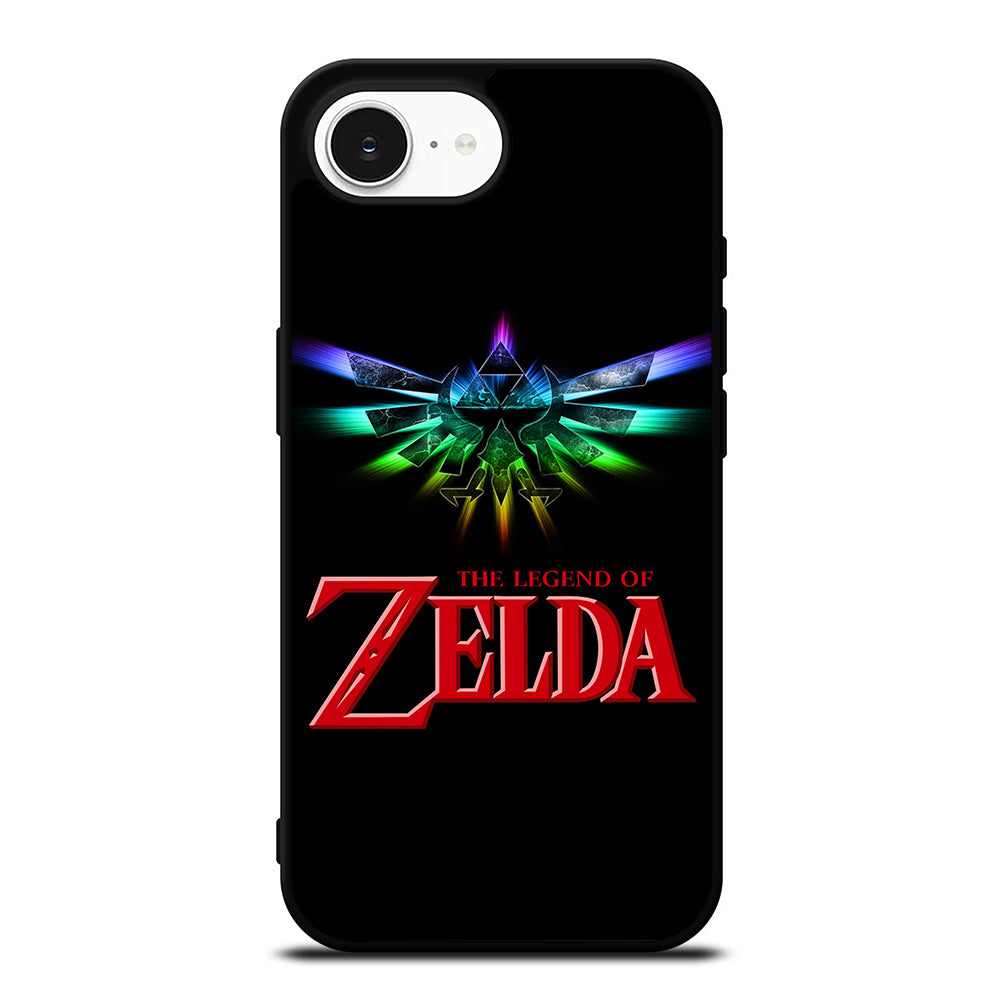 THE LEGEND OF ZELDA LOGO iPhone 16e case black TPU silicone rubber protective cover by Casedear