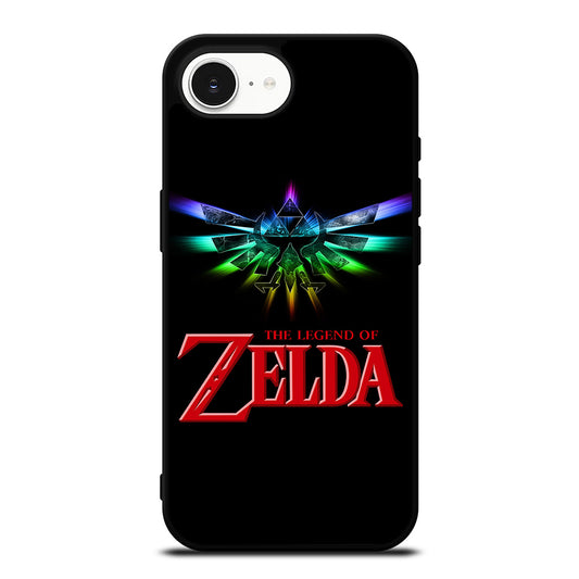 THE LEGEND OF ZELDA LOGO iPhone 16e case black TPU silicone rubber protective cover by Casedear