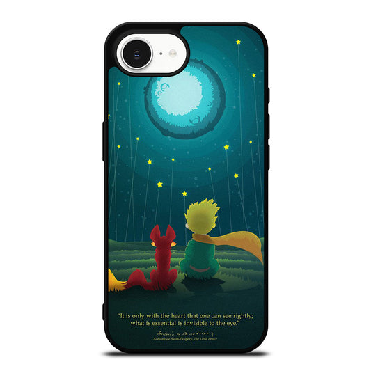 THE LITLE PRINCE QUOTE iPhone 16e case black TPU silicone rubber protective cover by Casedear
