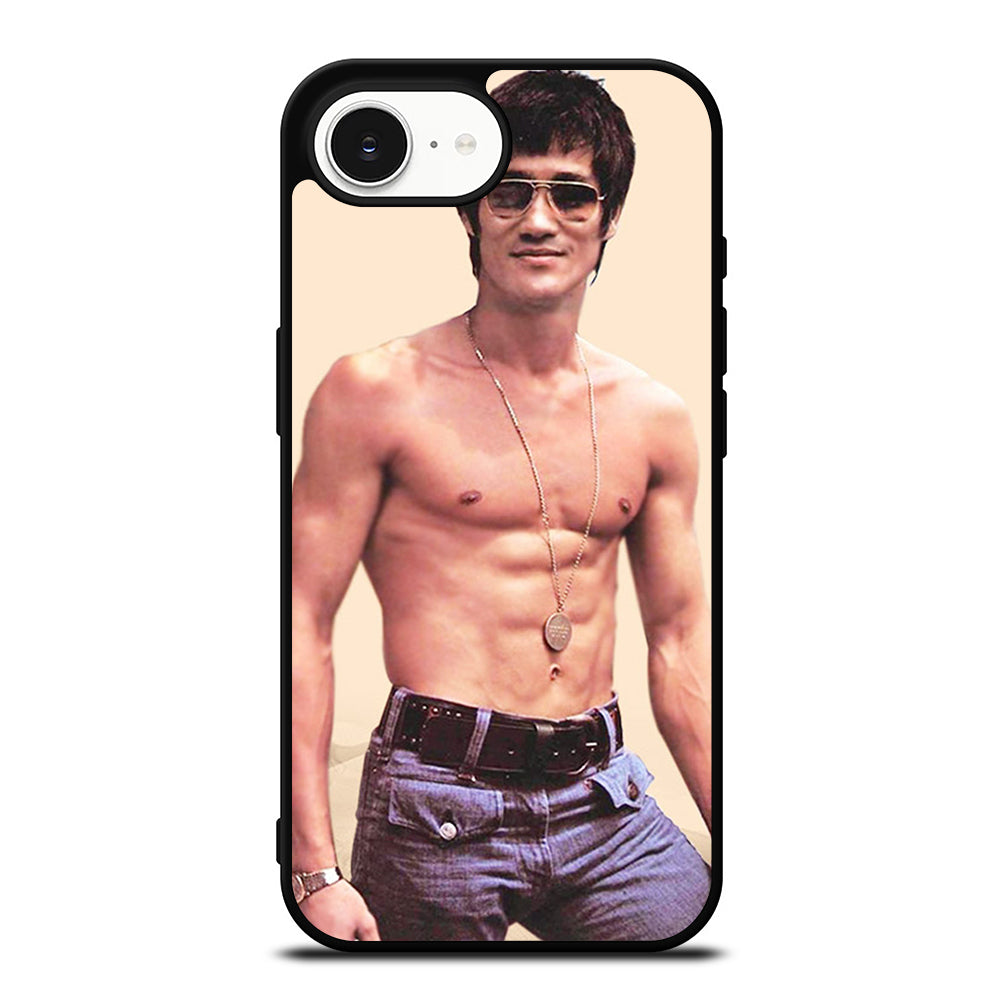 THE SEXY BRUCE LEE iPhone 16e case black TPU silicone rubber protective cover by Casedear