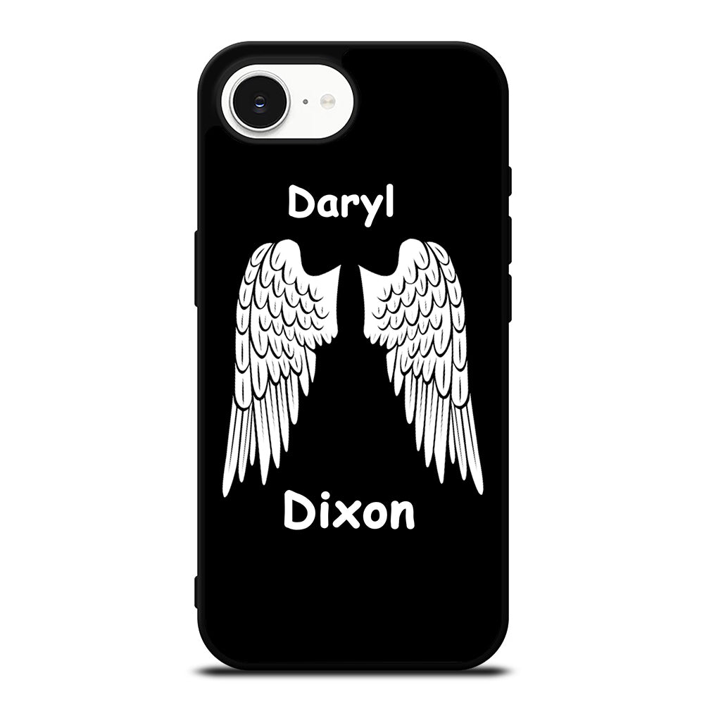 THE WALKING DEATH DARYL DIXON iPhone 16e case black TPU silicone rubber protective cover by Casedear