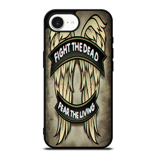 THE WALKING DEATH DIXON WINGS iPhone 16e case black TPU silicone rubber protective cover by Casedear