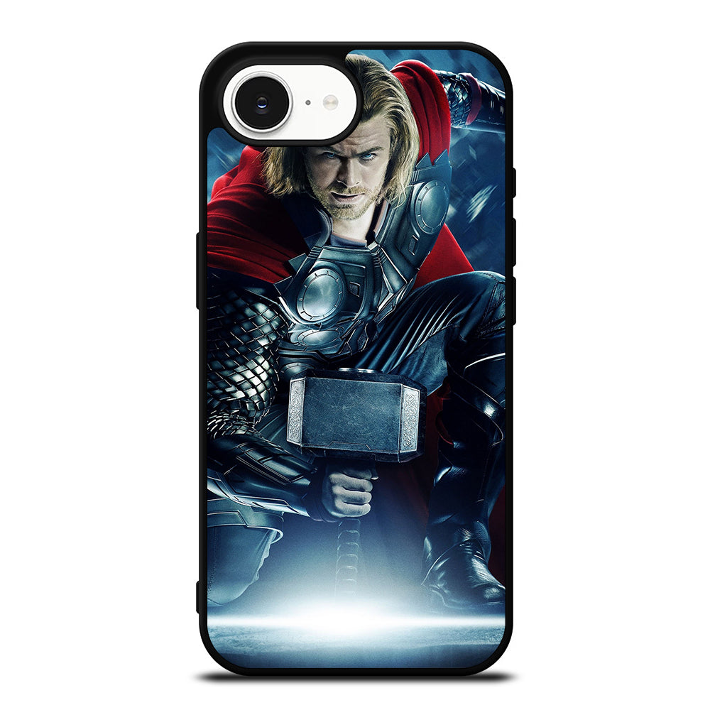 THOR THE DARK WORLD iPhone 16e case black TPU silicone rubber protective cover by Casedear