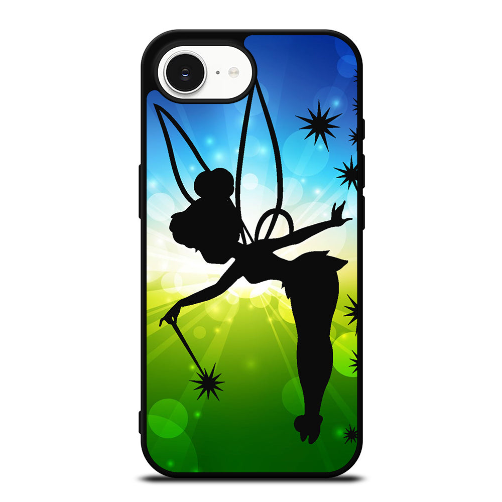 TINKERBELLL TATTOO iPhone 16e case black TPU silicone rubber protective cover by Casedear