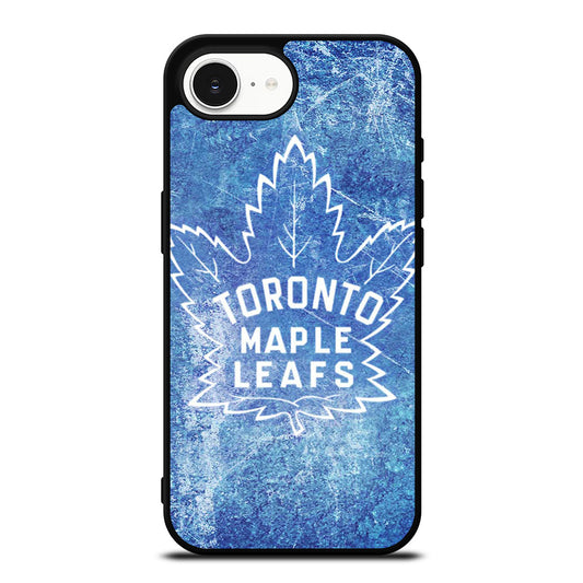 TORONTO MAPLE LEAFS LOGO iPhone 16e case black TPU silicone rubber protective cover by Casedear