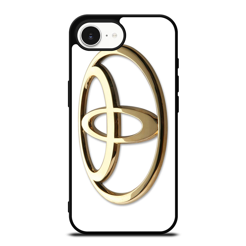 TOYOTA EMBLEM iPhone 16e case black TPU silicone rubber protective cover by Casedear