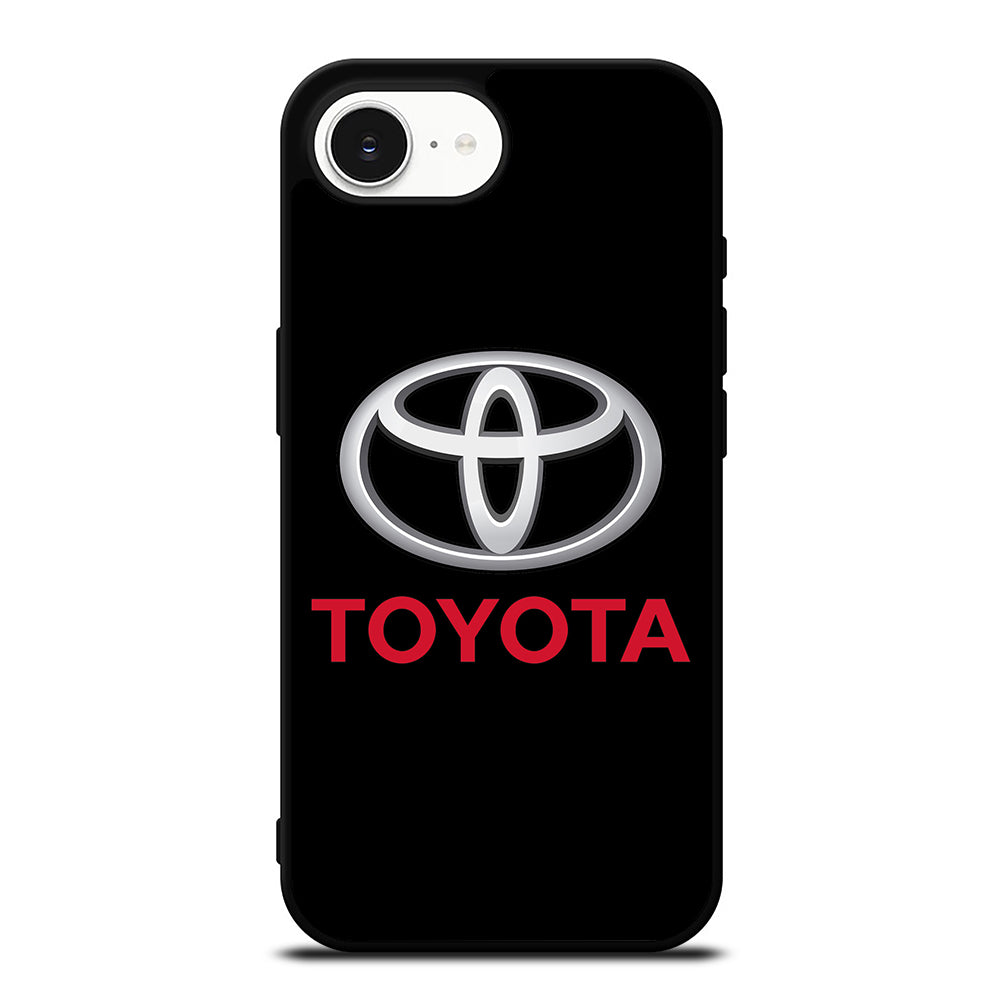 TOYOTA LOGO iPhone 16e case black TPU silicone rubber protective cover by Casedear