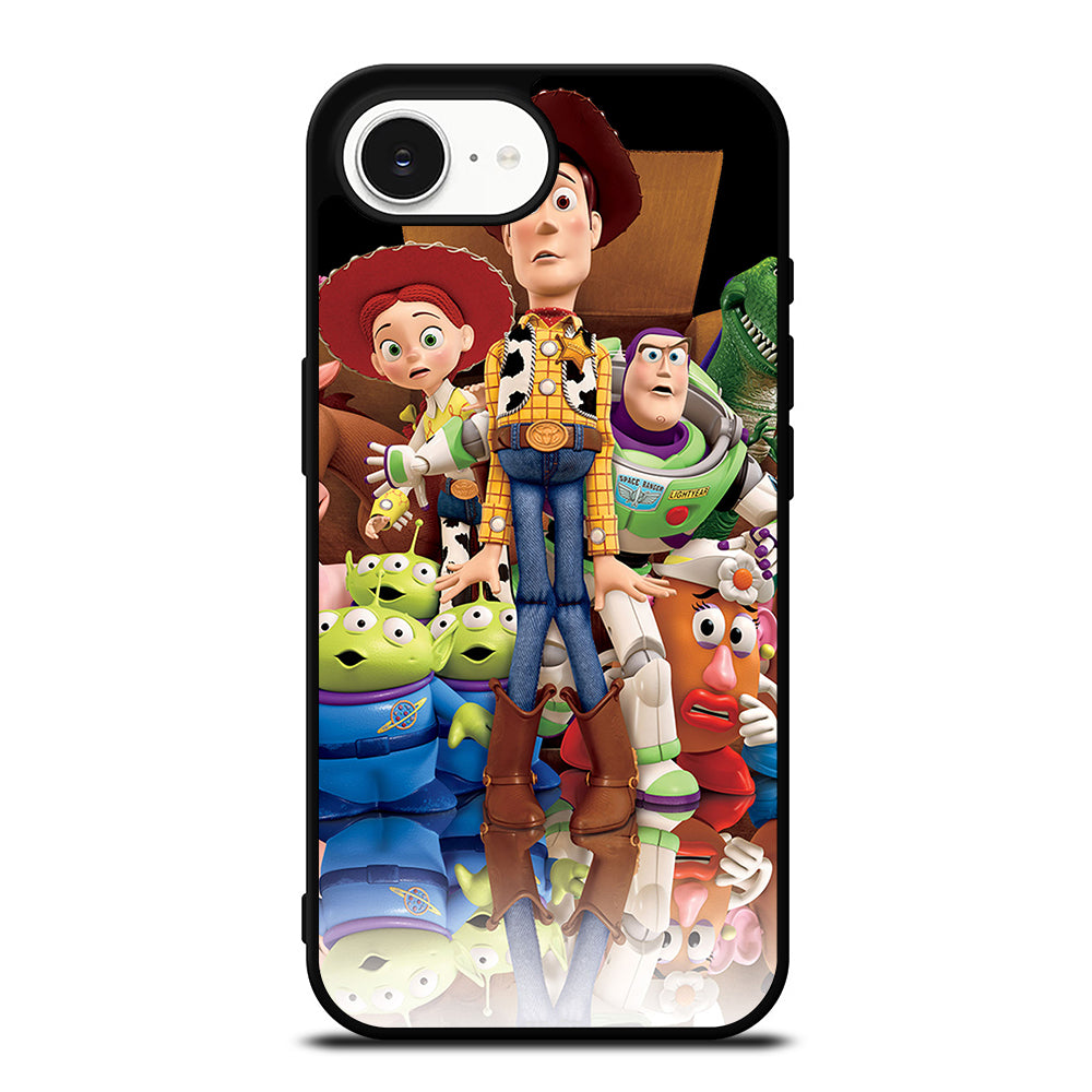 TOY STORY 4 PLOT iPhone 16e case black TPU silicone rubber protective cover by Casedear