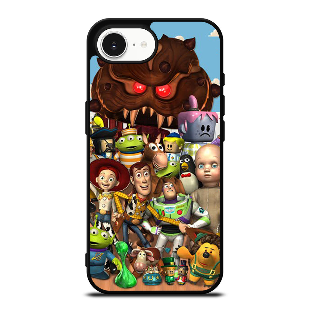 TOY STORY FAMILY iPhone 16e case black TPU silicone rubber protective cover by Casedear