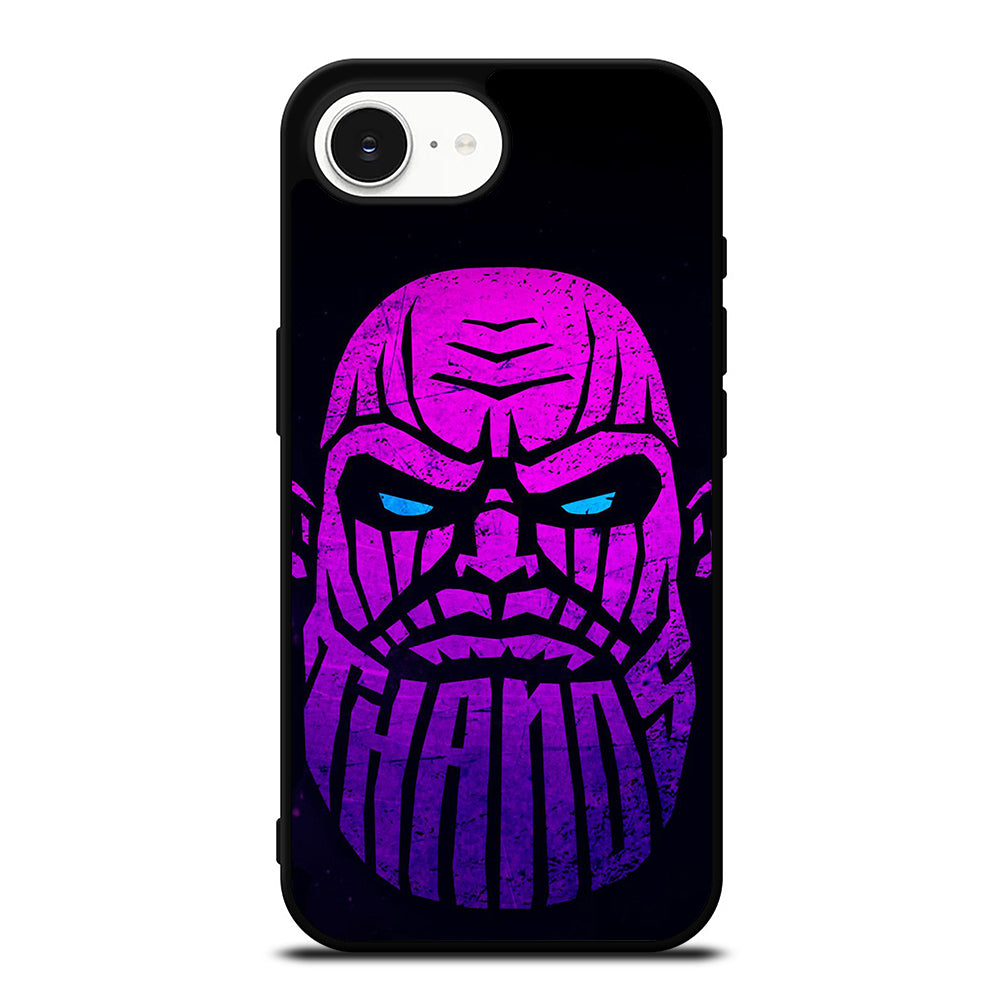 Thanos Logo Wallpaper iPhone 16e case black TPU silicone rubber protective cover by Casedear