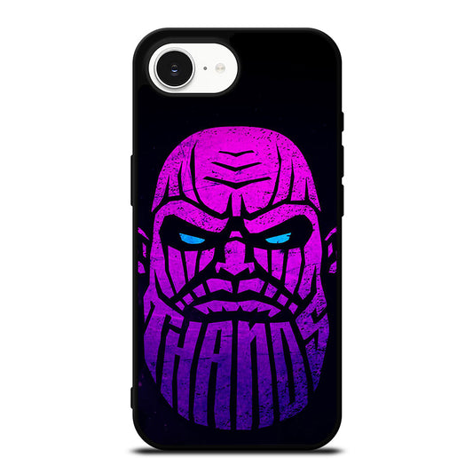 Thanos Logo Wallpaper iPhone 16e case black TPU silicone rubber protective cover by Casedear