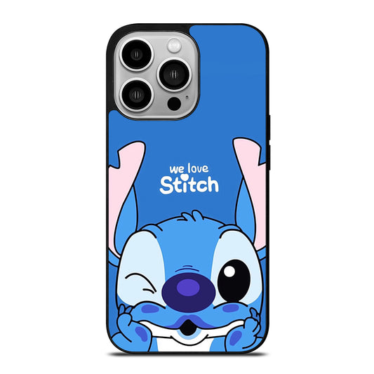 The Cute Stitch Cartoon Galaxy iPhone 14 Pro Case