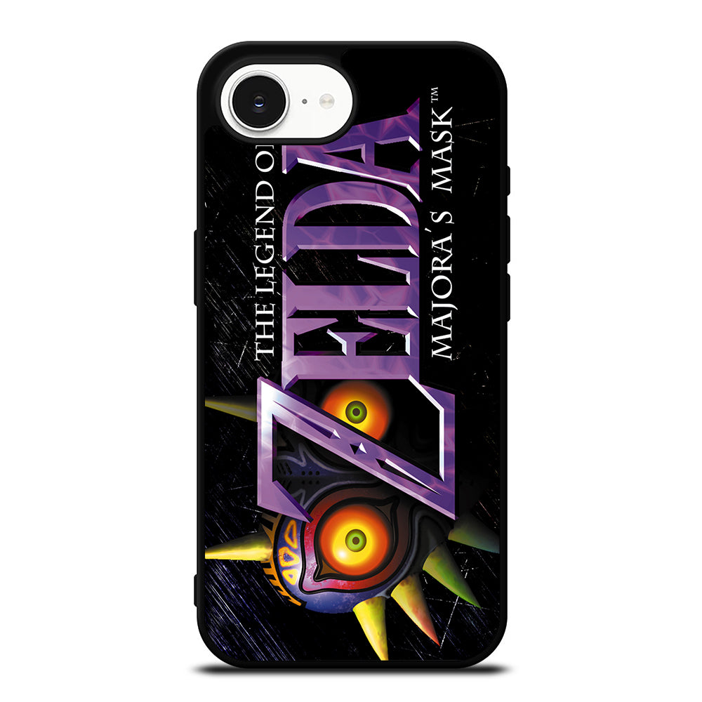 The Legend of Zelda Majora's iPhone 16e case black TPU silicone rubber protective cover by Casedear