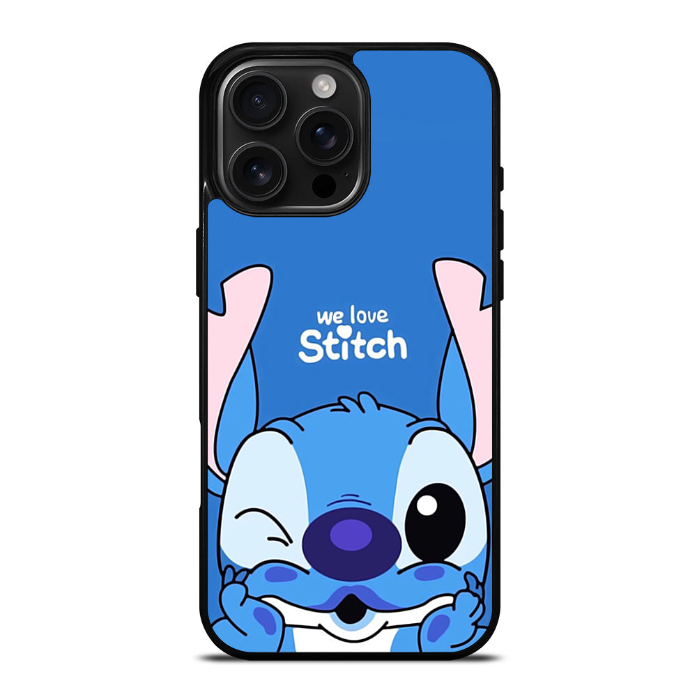 The Cute Stitch Cartoon Galaxy iPhone 16 Pro Max Case