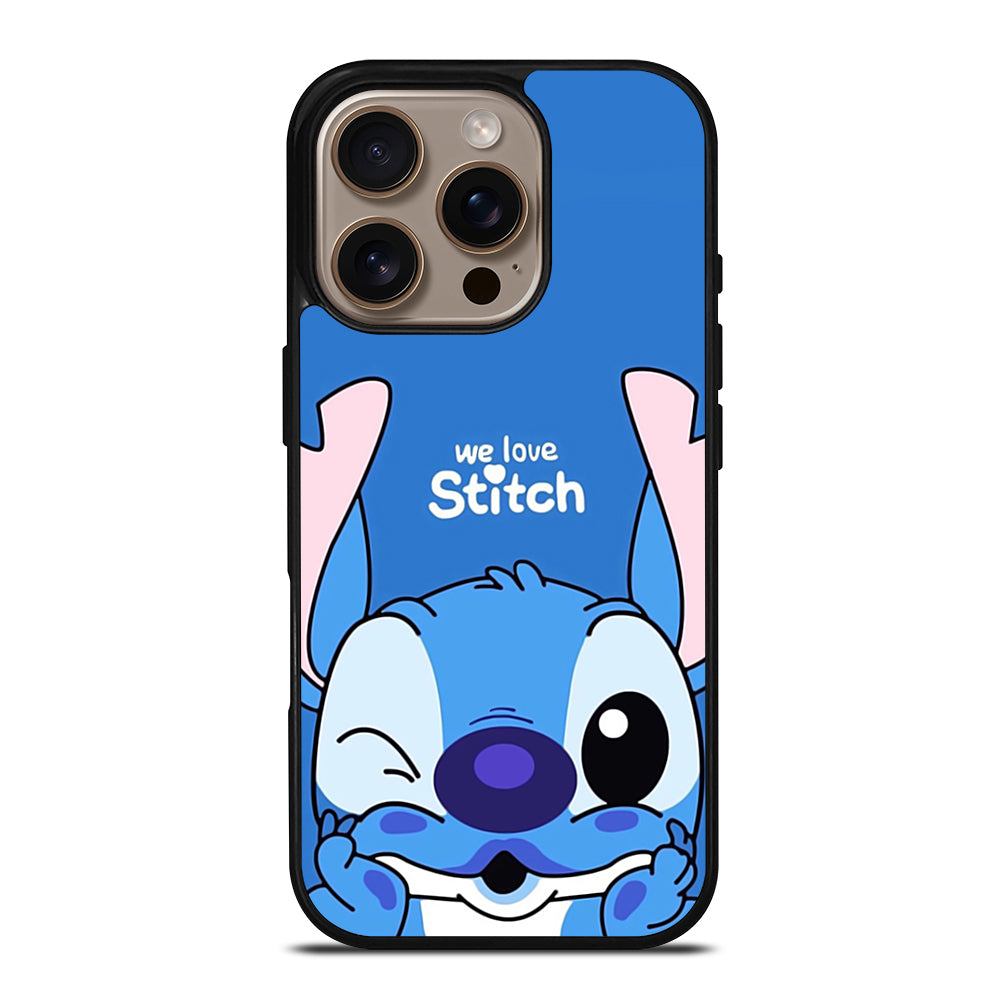 The Cute Stitch Cartoon Galaxy iPhone 16 Pro Case