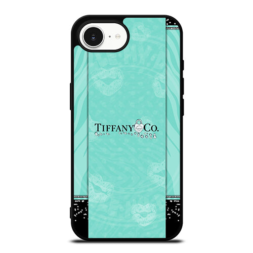 Tiffany & Co Wallpaper iPhone 16e case black TPU silicone rubber protective cover by Casedear