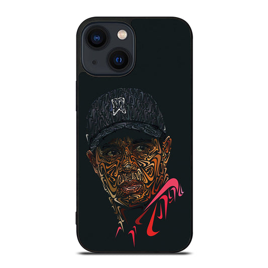 Tiger Woods In Nike iPhone 14 Plus Case