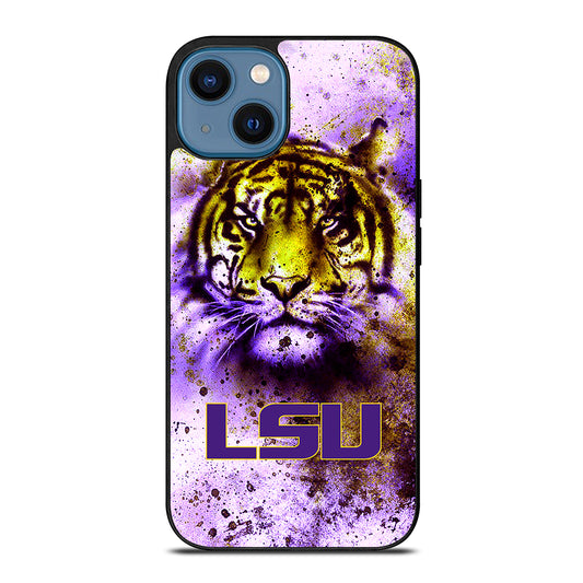Tigers LSU Logo Wallpaper iPhone 14 Case