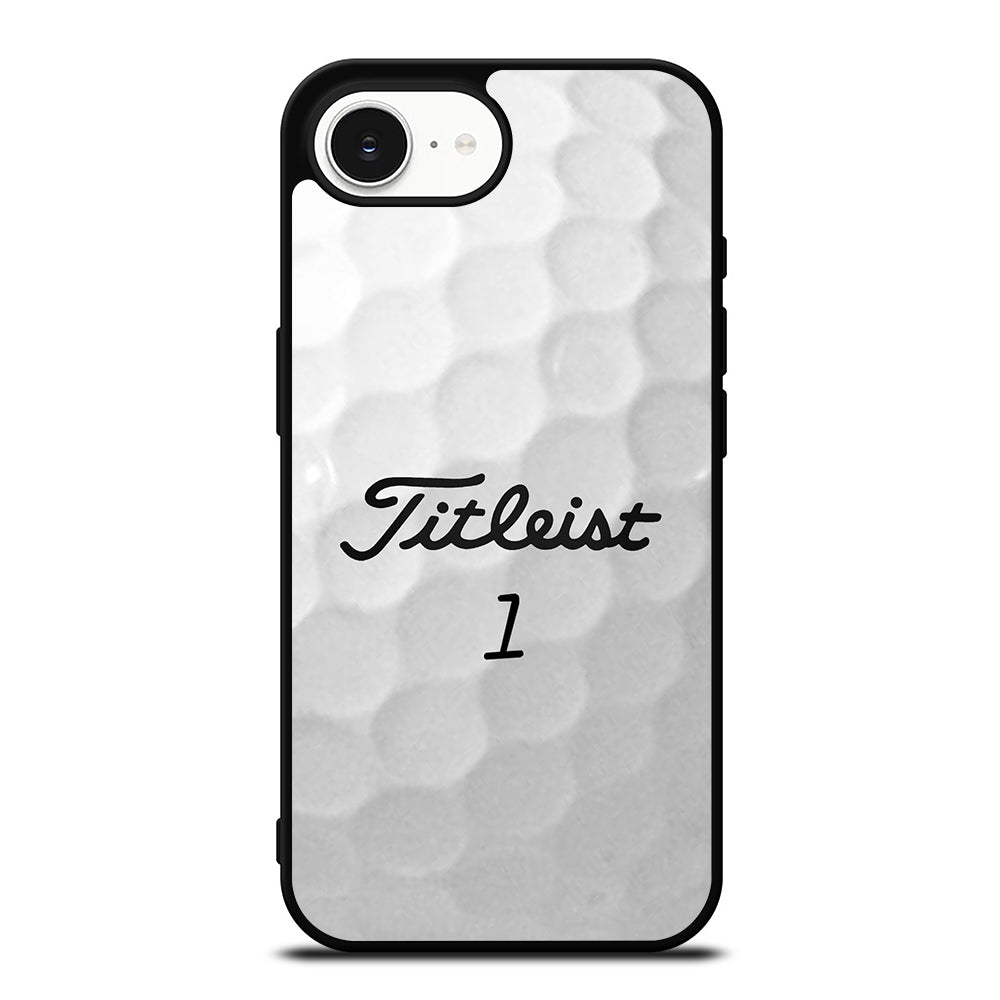 Titleist 1 Icon iPhone 16e case black TPU silicone rubber protective cover by Casedear