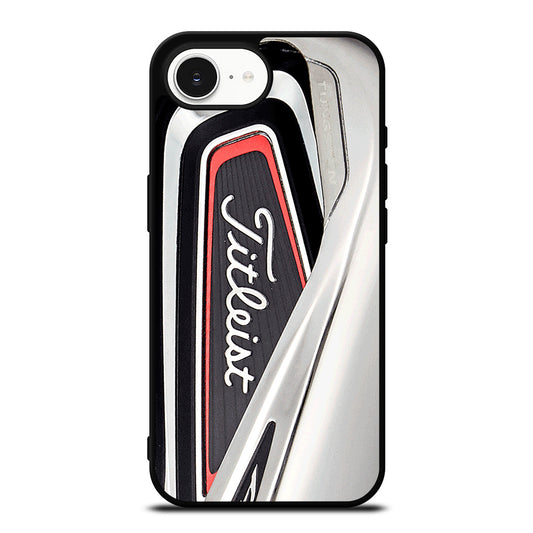 Titleist Iron Lead iPhone 16e case black TPU silicone rubber protective cover by Casedear