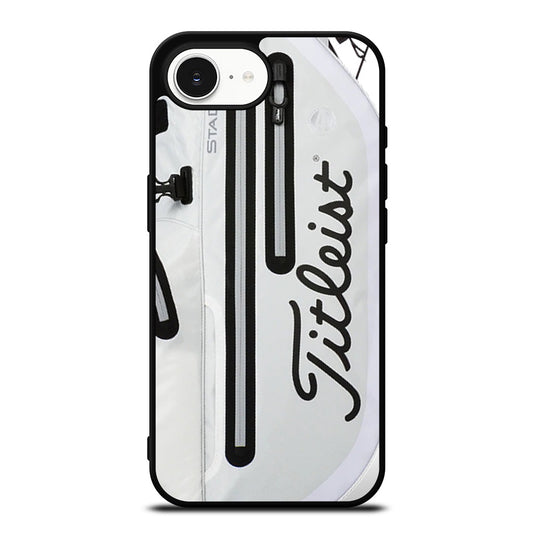 Titleist Stadry Stand Bag iPhone 16e case black TPU silicone rubber protective cover by Casedear