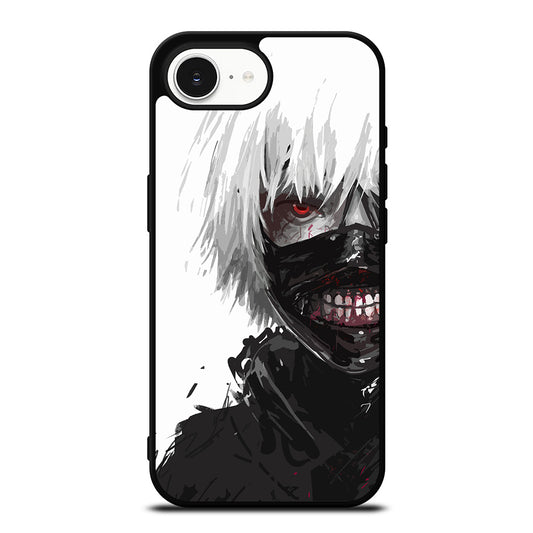 Tokyo Ghoul Kaneki Ken Anime iPhone 16e case black TPU silicone rubber protective cover by Casedear