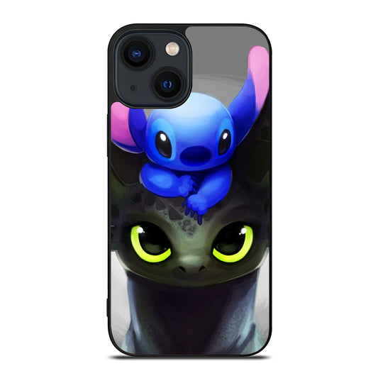Toothless And Stitch Paint iPhone 14 Plus Case