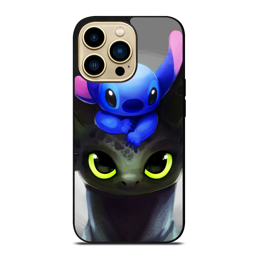 Toothless And Stitch Paint iPhone 14 Pro Max Case