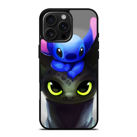 Toothless And Stitch Paint iPhone 16 Pro Max Case