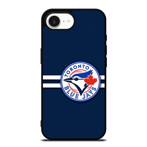 Toronto Blue Jays Blue iPhone 16e case black TPU silicone rubber protective cover by Casedear