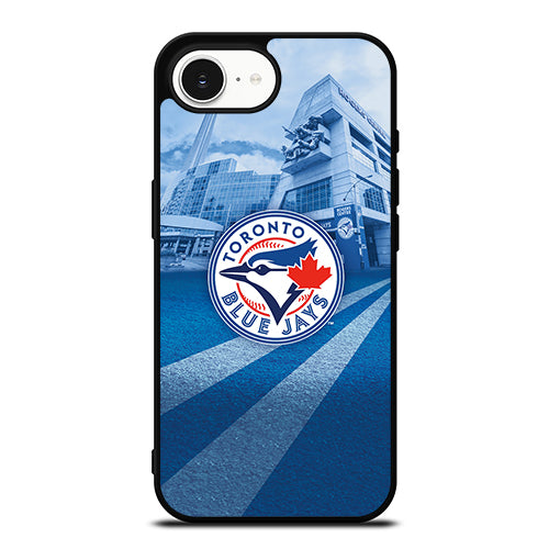 Toronto Blue Jays Std iPhone 16e case black TPU silicone rubber protective cover by Casedear
