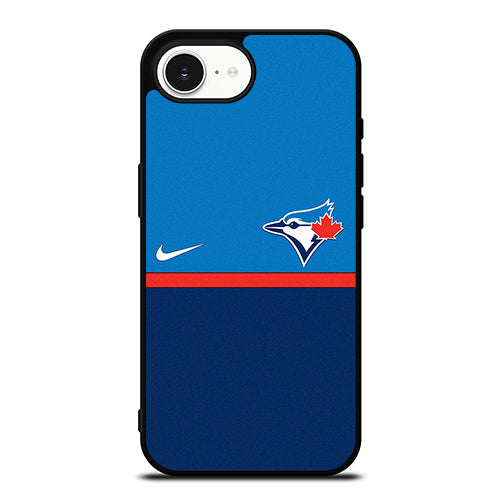 Toronto Blue Jays Symbol iPhone 16e case black TPU silicone rubber protective cover by Casedear