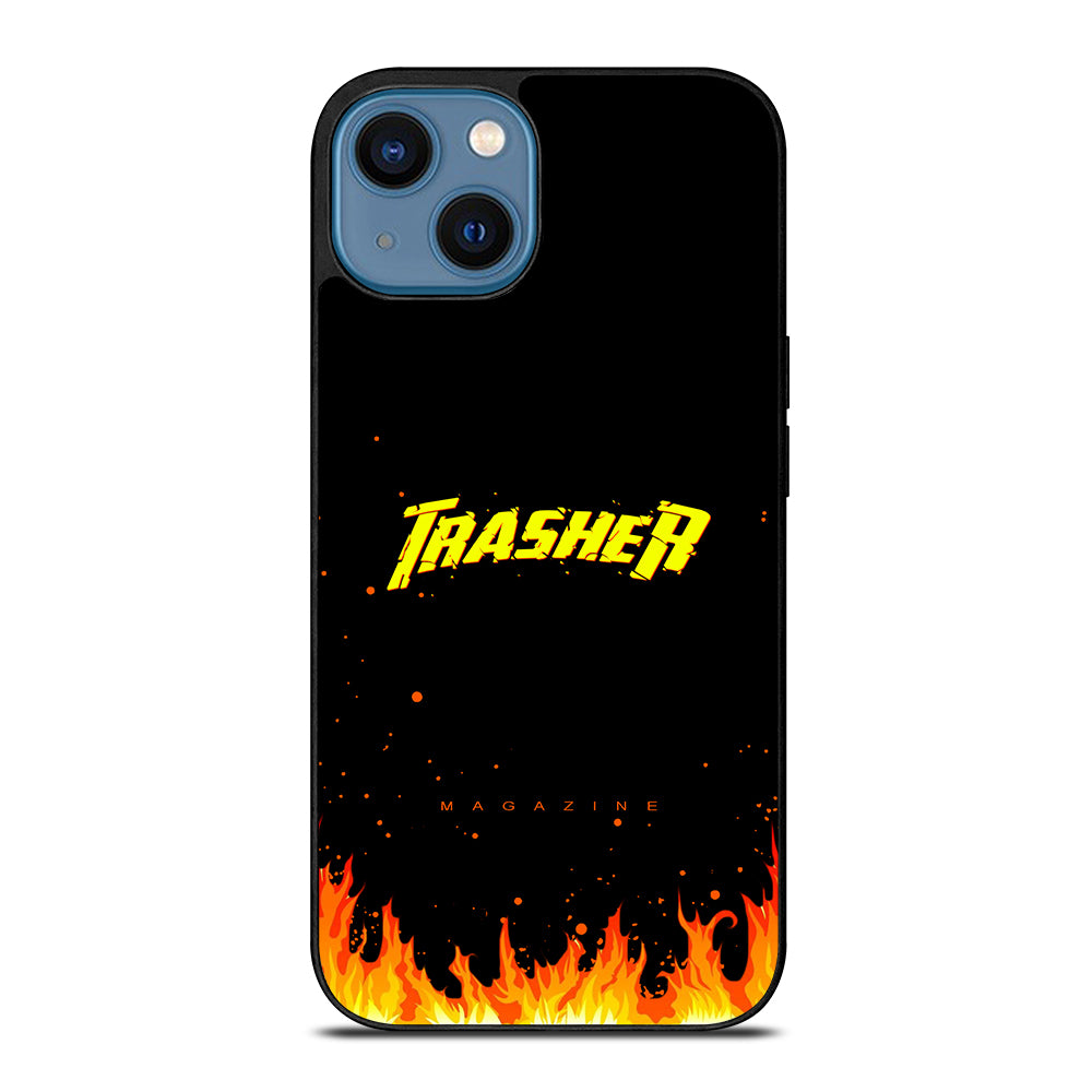 Trasher Smoldering Font iPhone 14 Case