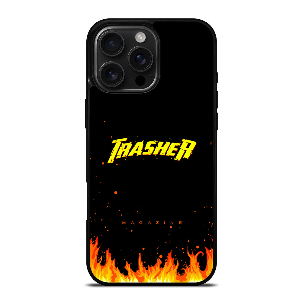 Trasher Smoldering Font iPhone 16 Pro Max Case