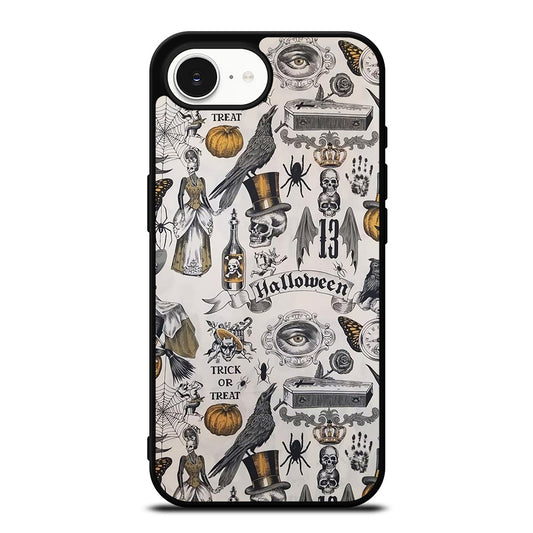 Trick Or Treat Halloween iPhone 16e case black TPU silicone rubber protective cover by Casedear