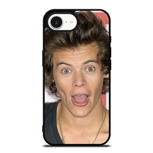 UNIQUE HARRY STYLES iPhone 16e case black TPU silicone rubber protective cover by Casedear