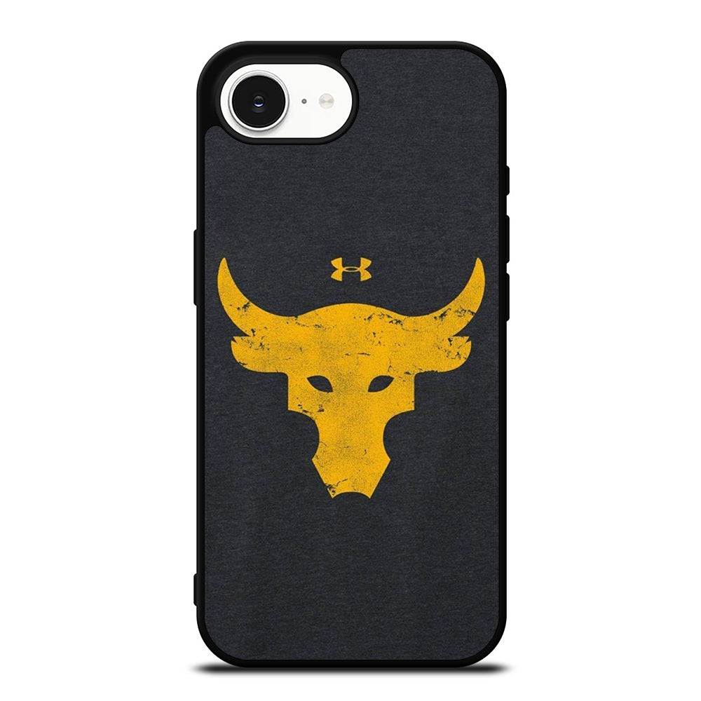 Under Armour Project iPhone 16e case black TPU silicone rubber protective cover by Casedear