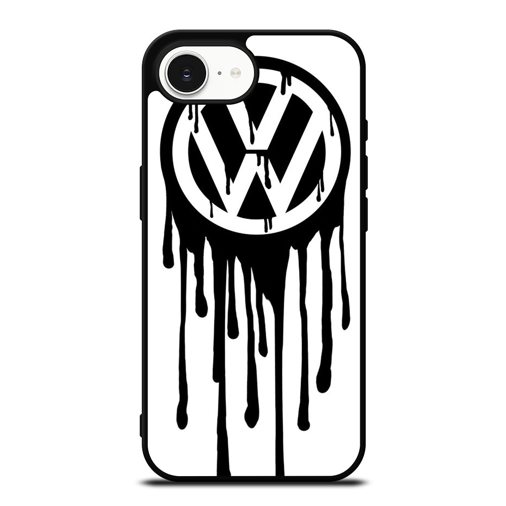 VOLKSWAGEN VW iPhone 16e case black TPU silicone rubber protective cover by Casedear