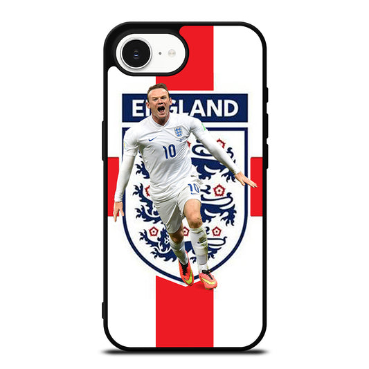 WAYNE ROONEY FOR ENGLAND iPhone 16e case black TPU silicone rubber protective cover by Casedear
