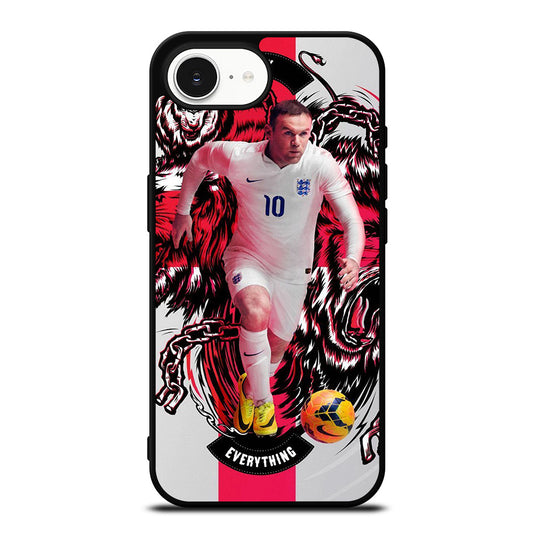WAYNE ROONEY THE LEGEND iPhone 16e case black TPU silicone rubber protective cover by Casedear