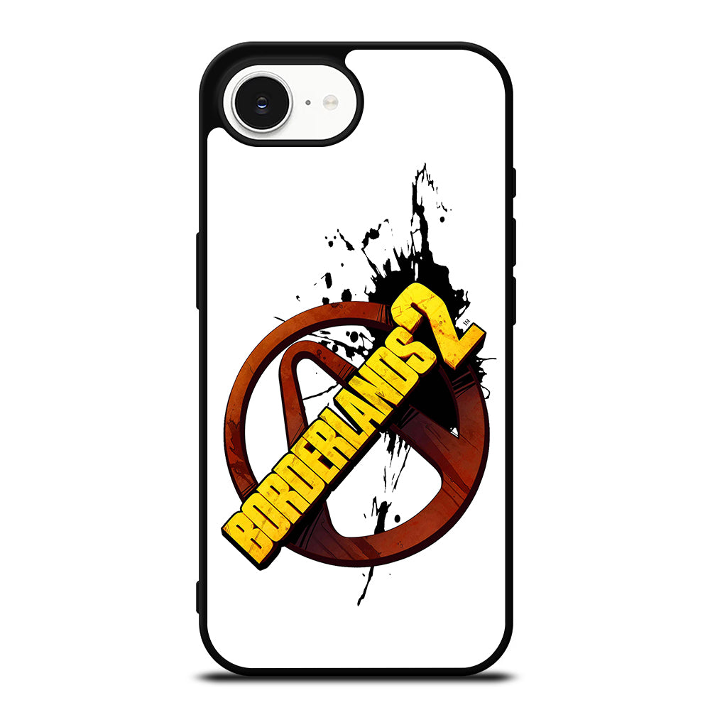 WHITE BORDERLANDS iPhone 16e case black TPU silicone rubber protective cover by Casedear